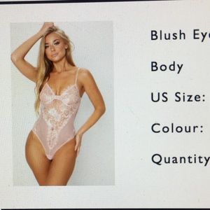 BRAND NEW Pink lingerie bodysuit
